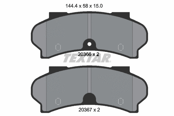 Brake Pad Set, disc brake (2036602)