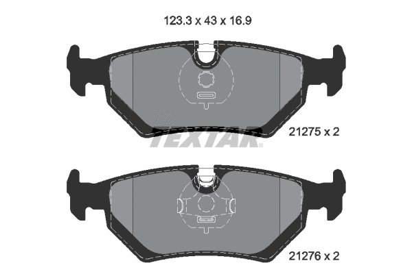Brake Pad Set, disc brake (2127504)