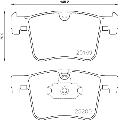Brake Pad Set, disc brake (2519903)