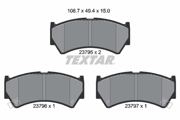 Brake Pad Set, disc brake (2379501)