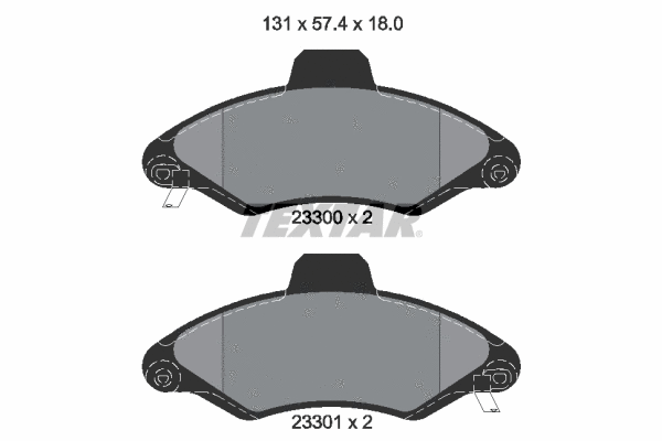 Brake Pad Set, disc brake (2330002)
