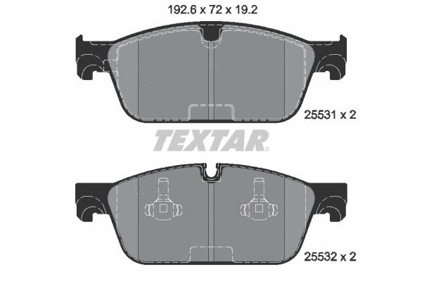 Brake Pad Set, disc brake (2553101)