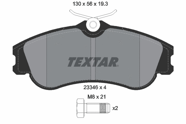 Brake Pad Set, disc brake (2334602)
