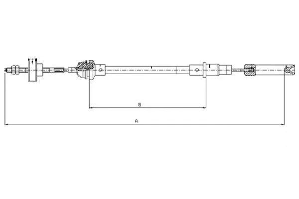 Cable Pull, clutch control (58001200)