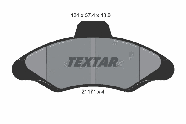 Brake Pad Set, disc brake (2117105)