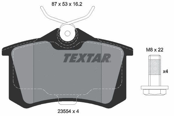 Brake Pad Set, disc brake (2355406)