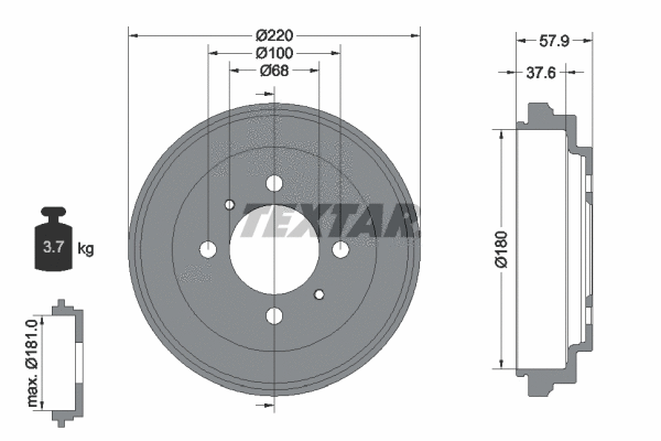 Brake Drum (94020900)