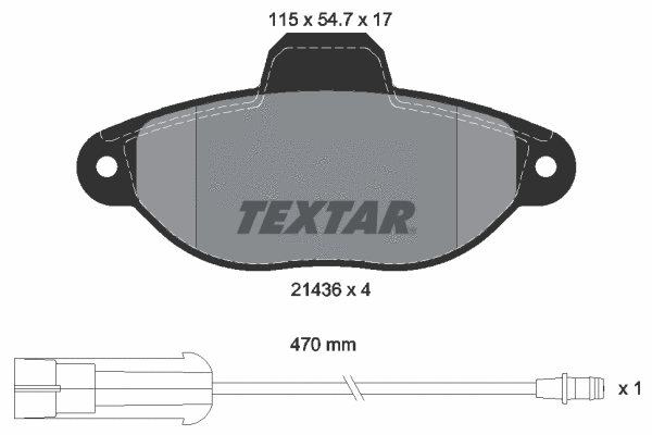 Brake Pad Set, disc brake (2143603)
