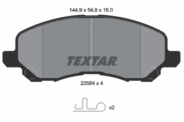 Brake Pad Set, disc brake (2358401)