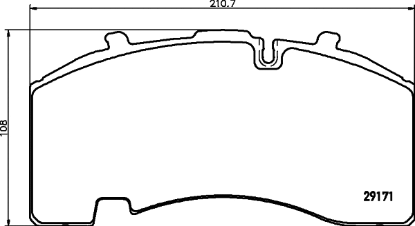 Brake Pad Set, disc brake (2917104)