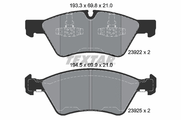 Brake Pad Set, disc brake (2392281)