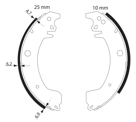 Brake Shoe Set (91064300)