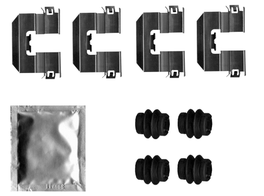 Accessory Kit, disc brake pad (82550000)