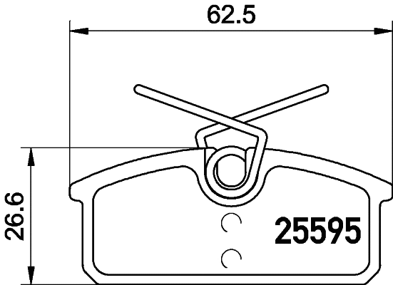 Brake Pad Set, disc brake (2559501)