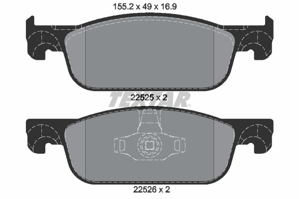 Brake Pad Set, disc brake (2252501)