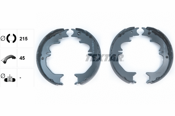 Brake Shoe Set, parking brake (91066100)
