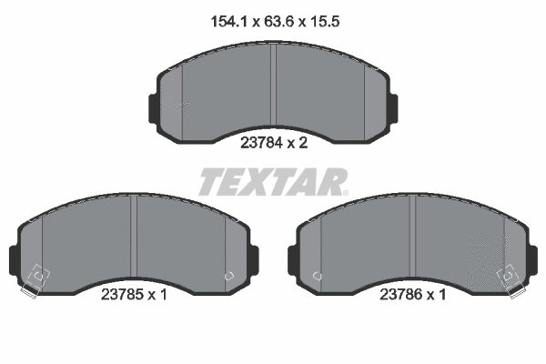 Brake Pad Set, disc brake (2378401)