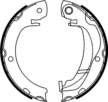 Brake Shoe Set, parking brake (91074300)