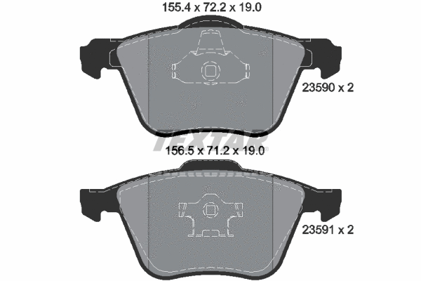 Brake Pad Set, disc brake (2359001)