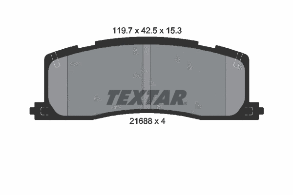 Brake Pad Set, disc brake (2168801)