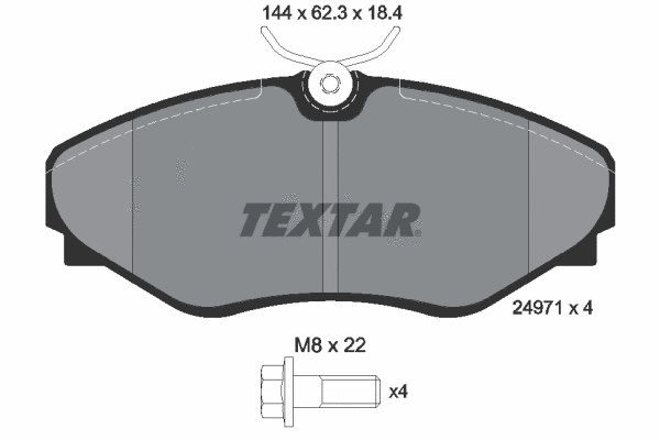 Brake Pad Set, disc brake (2497101)