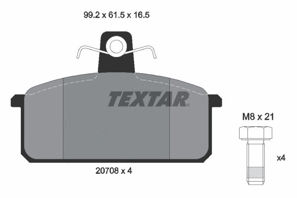 Brake Pad Set, disc brake (2070803)