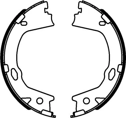 Brake Shoe Set, parking brake (91078000)