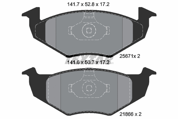 Brake Pad Set, disc brake (2567101)