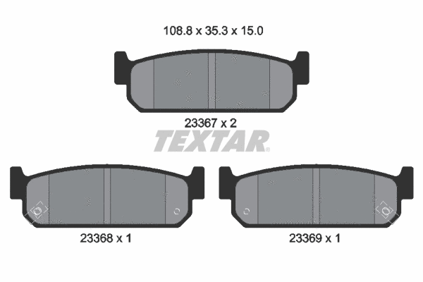 Brake Pad Set, disc brake (2336701)