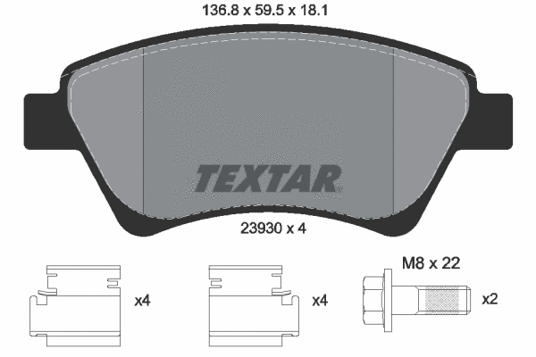 Brake Kit, disc brake (89017000)