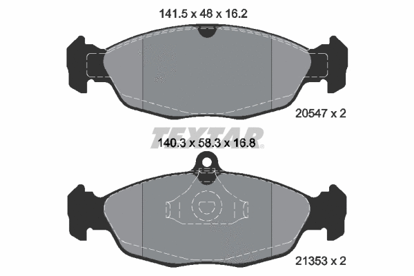 Brake Pad Set, disc brake (2054701)
