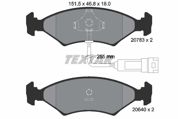 Brake Pad Set, disc brake (2078302)