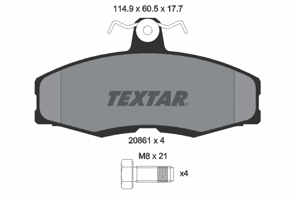 Brake Pad Set, disc brake (2086105)