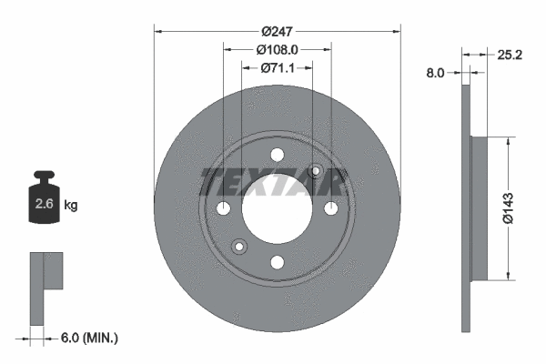 Brake Kit, disc brake (89009700)