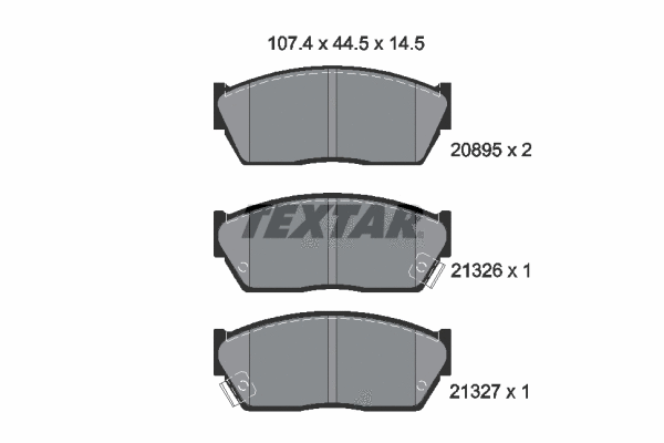 Brake Pad Set, disc brake (2089502)