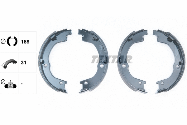 Brake Shoe Set, parking brake (91079600)