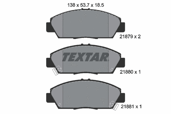 Brake Pad Set, disc brake (2187901)
