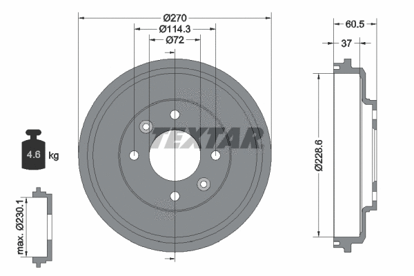 Brake Drum (94034500)