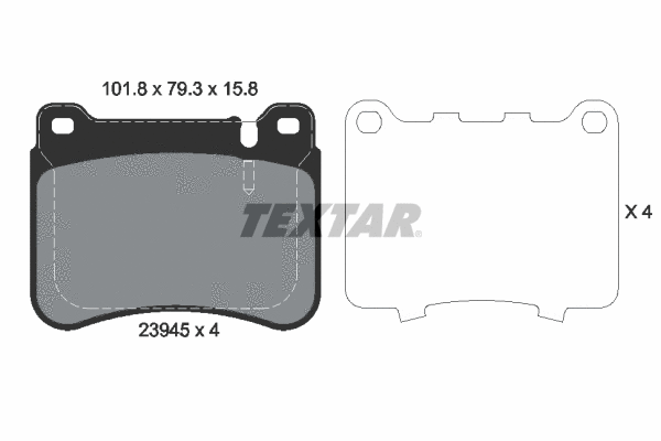 Brake Pad Set, disc brake (2394501)