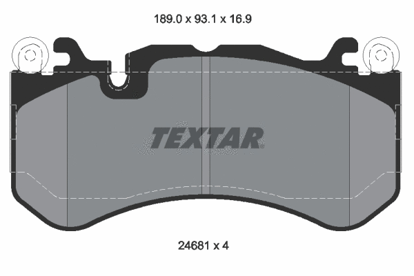 Brake Pad Set, disc brake (2468101)
