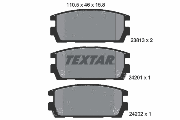 Brake Pad Set, disc brake (2381301)