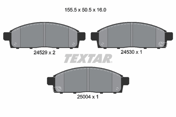 Brake Pad Set, disc brake (2452905)