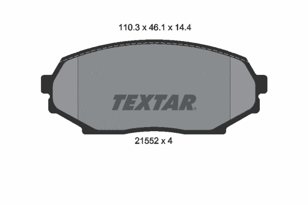 Brake Pad Set, disc brake (2155202)