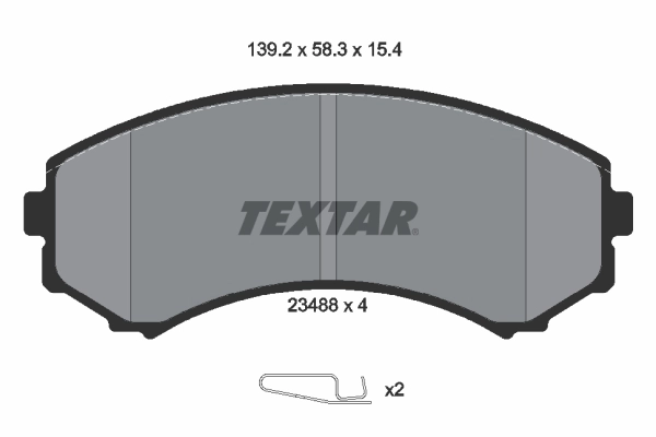 Brake Pad Set, disc brake (2348801)