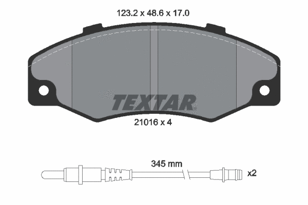 Brake Pad Set, disc brake (2101602)
