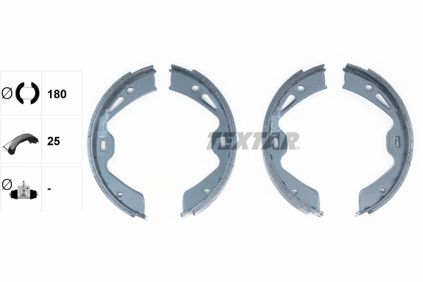 Brake Shoe Set, parking brake (91076700)