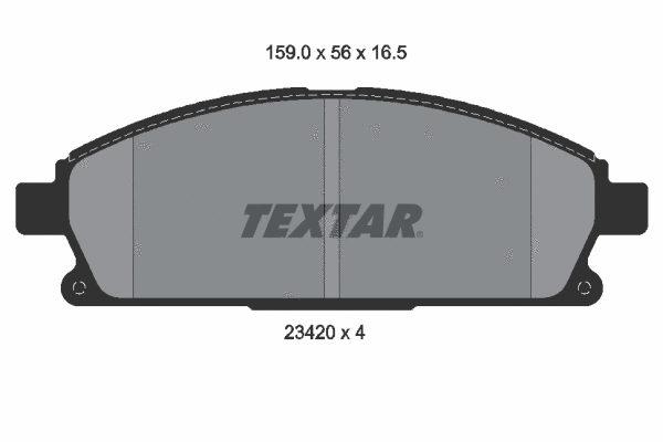 Brake Pad Set, disc brake (2342004)