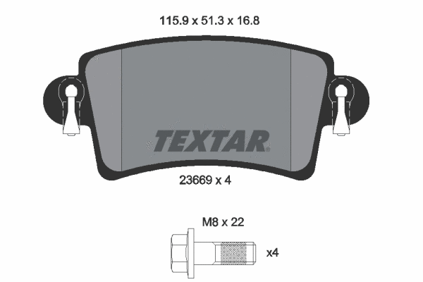 Brake Pad Set, disc brake (2366901)