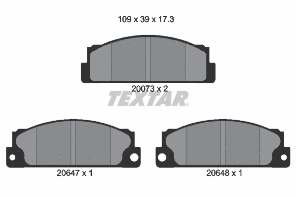 Brake Pad Set, disc brake (2007306)
