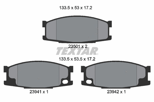 Brake Pad Set, disc brake (2350101)